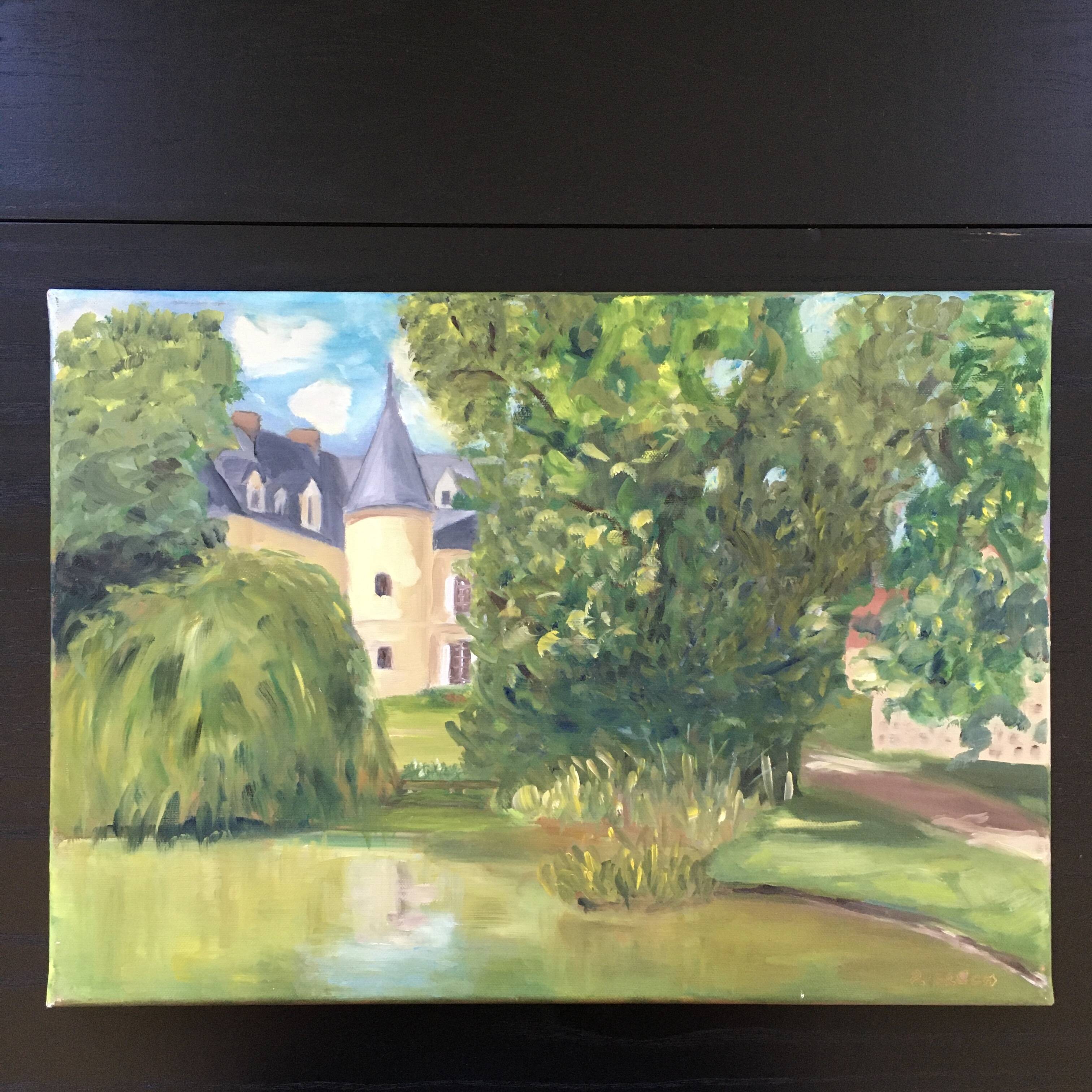 Tableau le château du lac