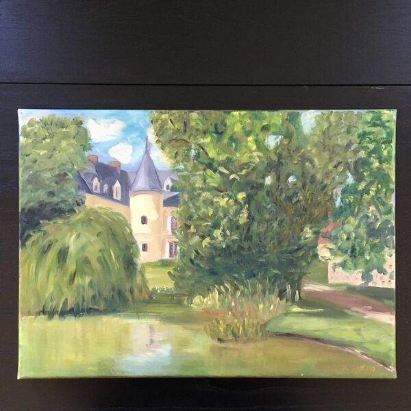 Tableau le château du lac