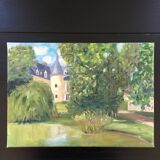 Tableau le château du lac