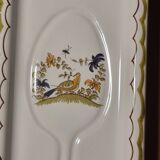Spoon holder tray with old Moustiers decor