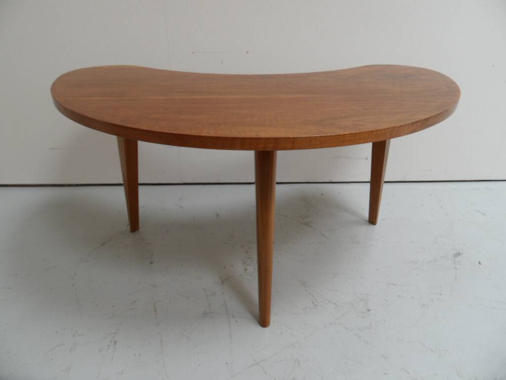 Mid Century moon-shaped coffee table