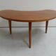 Mid Century moon-shaped coffee table