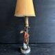 Antique porcelain marquis figurine lamp, 1940
