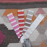 Vintage Turkish rug from Oushak, hand-woven 78x274 cm