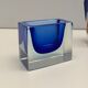 Sommerso vacuum in blue Murano glass