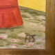 Tableau peinture naïf signé FES