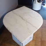 White marble eye coffee table