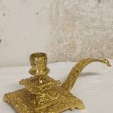 Bougeoir rat de cave en bronze
