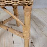Vintage rattan office chair - 1950s