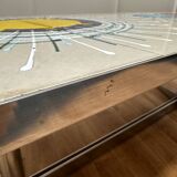 Colorful ceramic coffee table