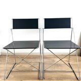 Pair of Nuova X-line chairs
