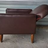 Authentic vintage Art Deco reclining club chair
