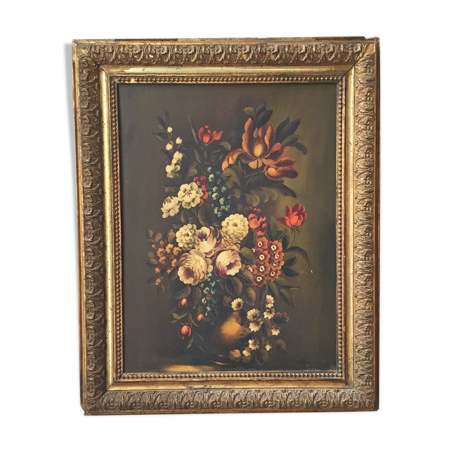 Canvas XL framed flowers 19th
