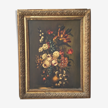 Canvas XL framed flowers 19th