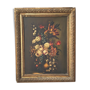 Canvas XL framed flowers 19th