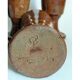 Five ancient potter's mazagrans in enamelled sandstone