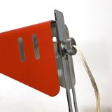 Vintage Italian orange metal desk lamp from 1970
