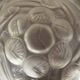 Art Deco ceiling light with wrought iron support