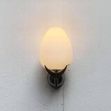 Vintage wall lamp in postmodern Italian glass by Lucente.