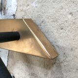 Pair of vintage metal and brass sconces