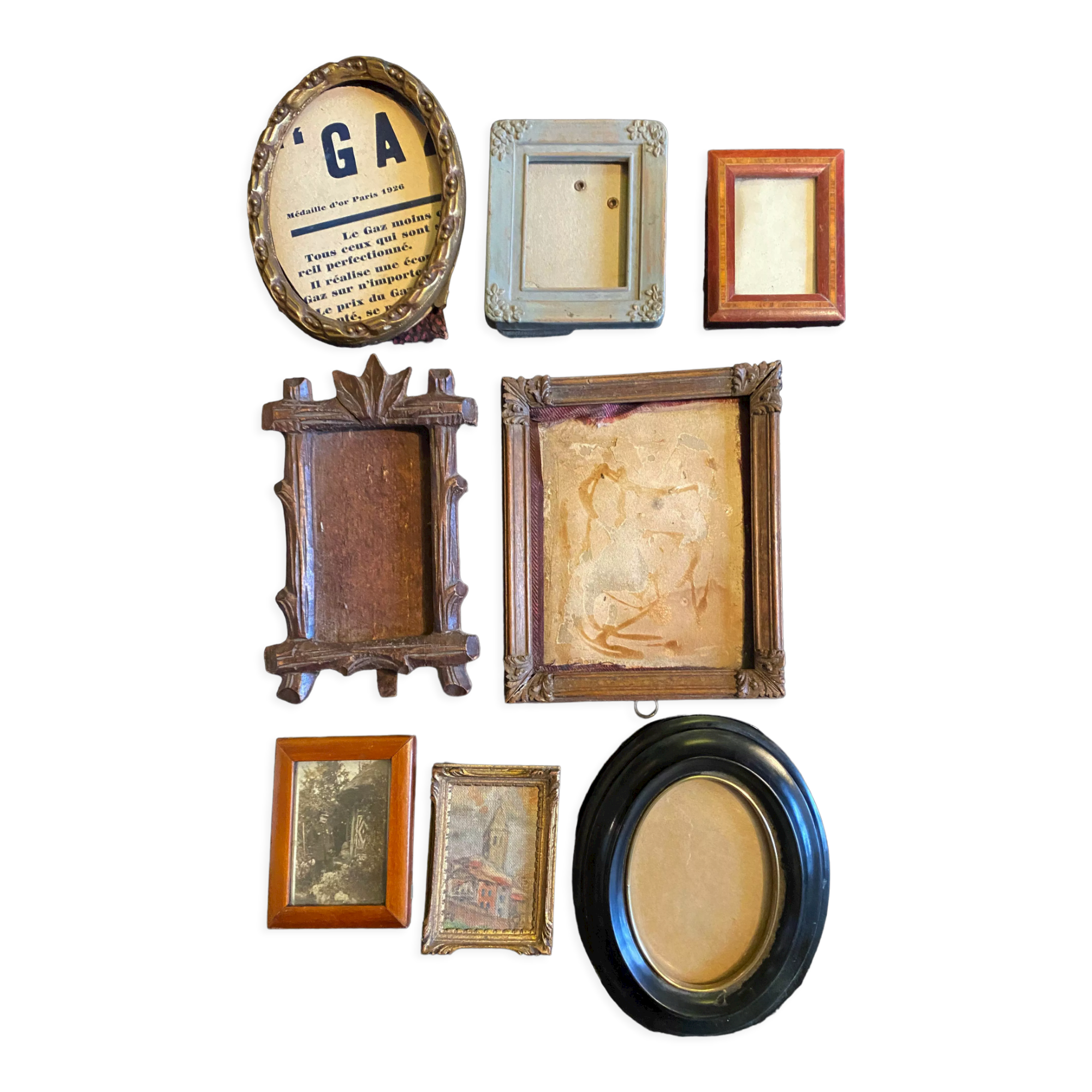 Set of 8 old frames