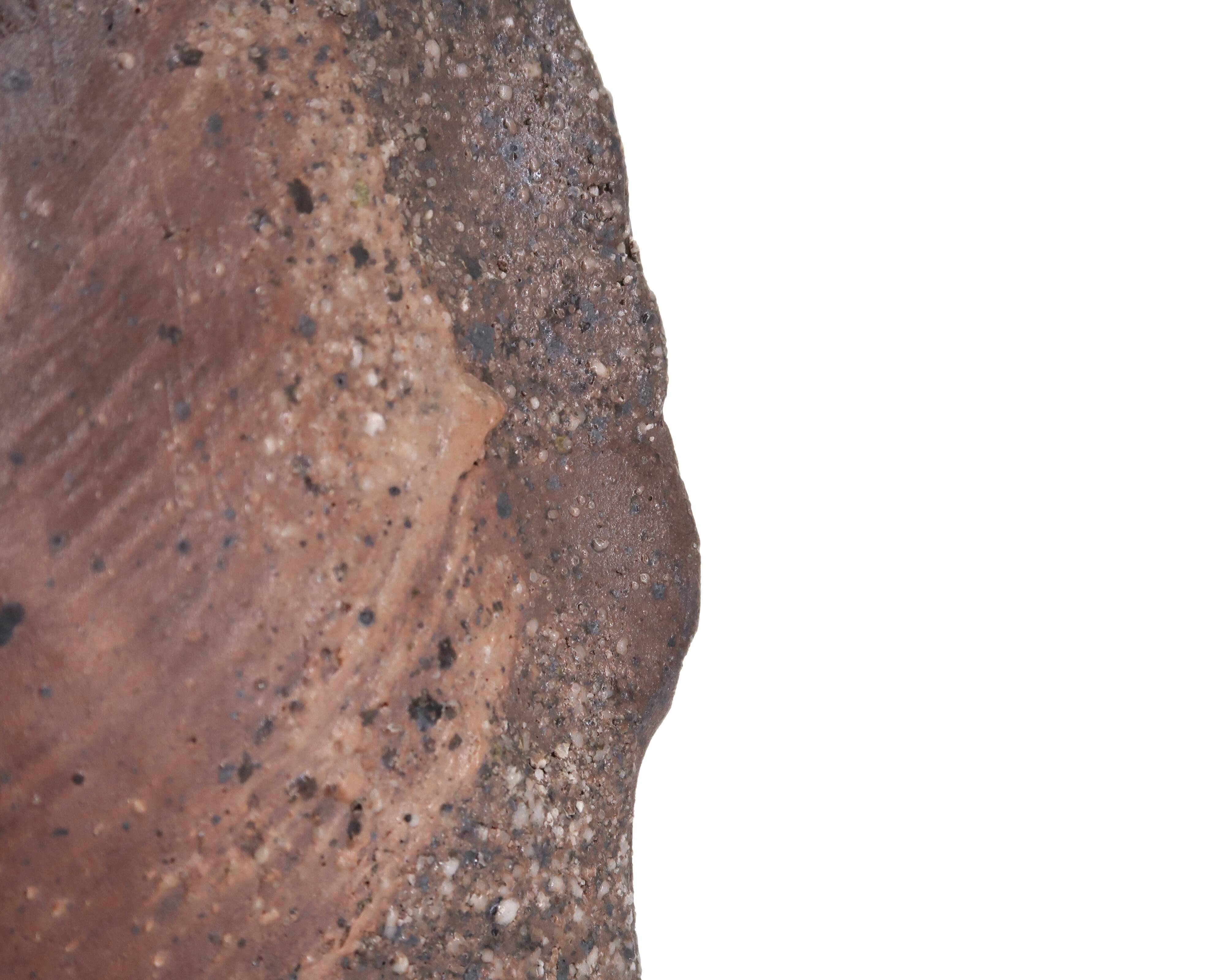 Sculptural sandstone vase by Jean Linard, La Borne