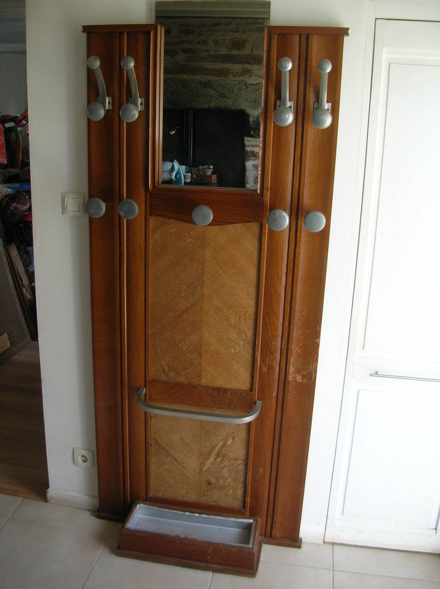 Old wall dressing room coat rack 1940/50