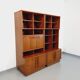 Vintage Scandinavian double bookcase in teak from the 60s