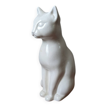 Ceramic chat handmade sculpture