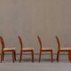 Vintage Morten dining chairs in teak by Niels Koefoed for Hornslet Møbelfabrik, Denmark 1970’s, set of 4