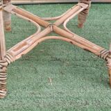 Rattan and bamboo set