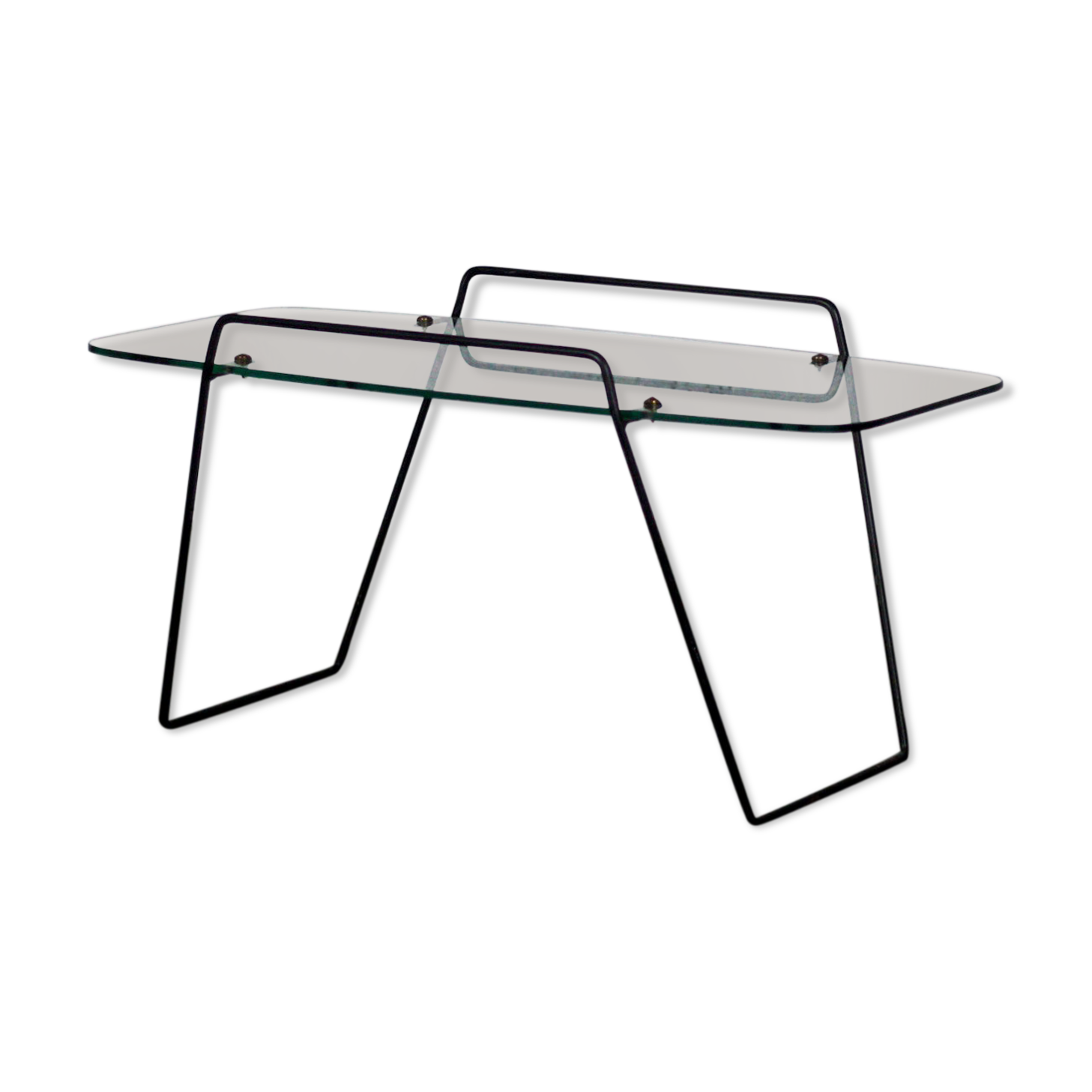 Modernist glass coffee table