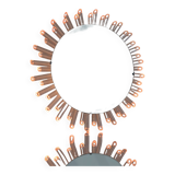 Sun Mirror Lamp Pink 1970s