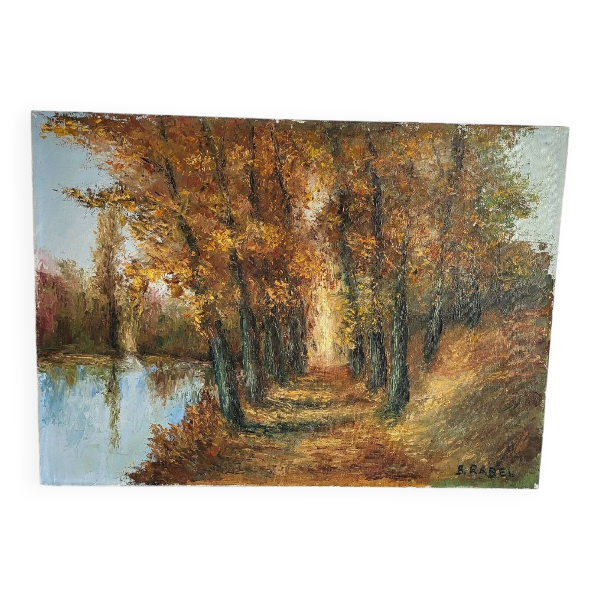 Oil on Panel B. RABEL Autumn Landscape
