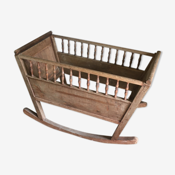 Old cradle of holland 1800s oak