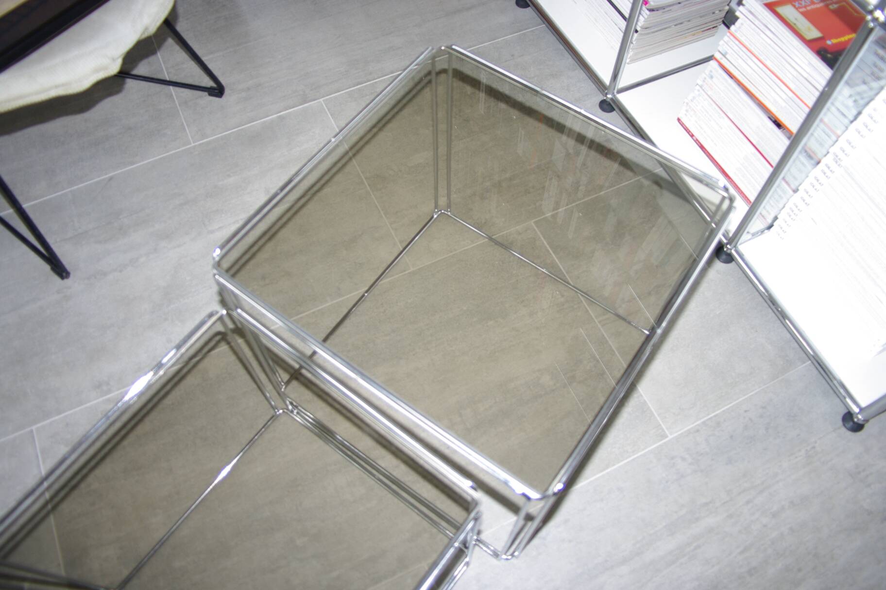 table d'appoint vintage graphique de max sauze 1970