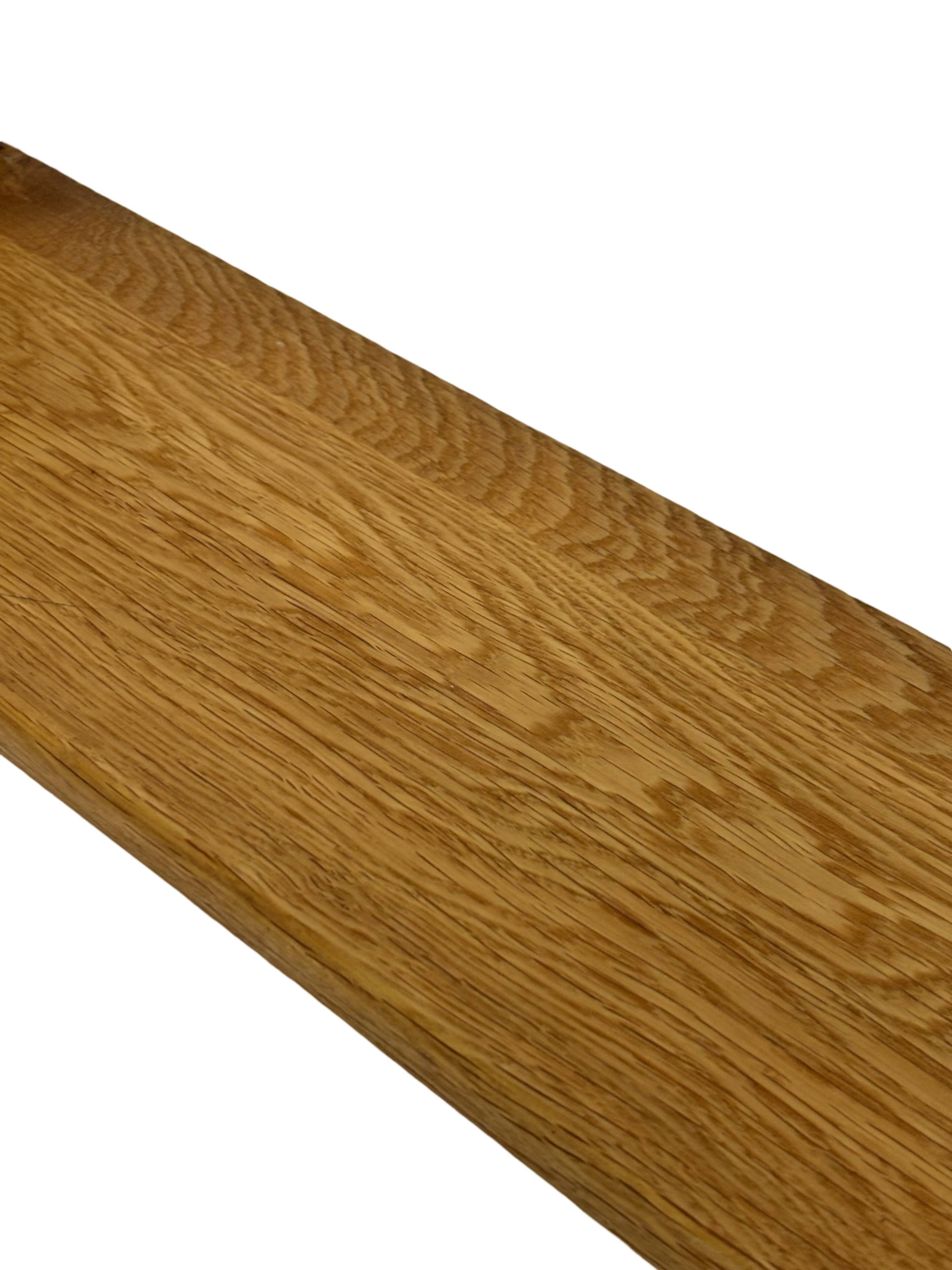 Vintage oak wall rack book shelf 1970s wood minimalist design