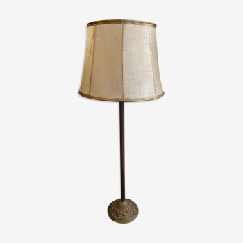 Bronze and velin bedside lamp