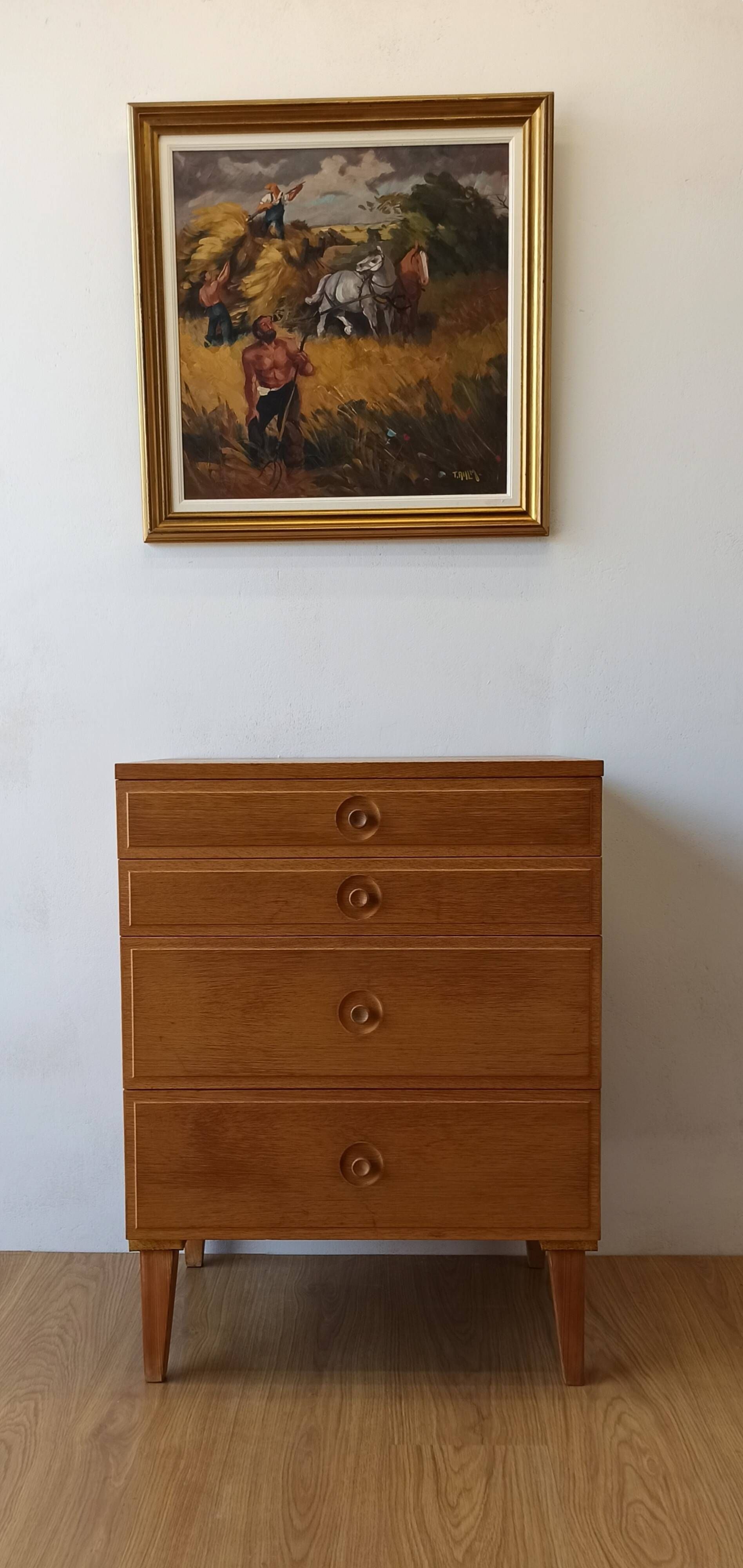 Scandinavian Teak Dresser by Bertil Fridhagen for Bodafors, 1970.