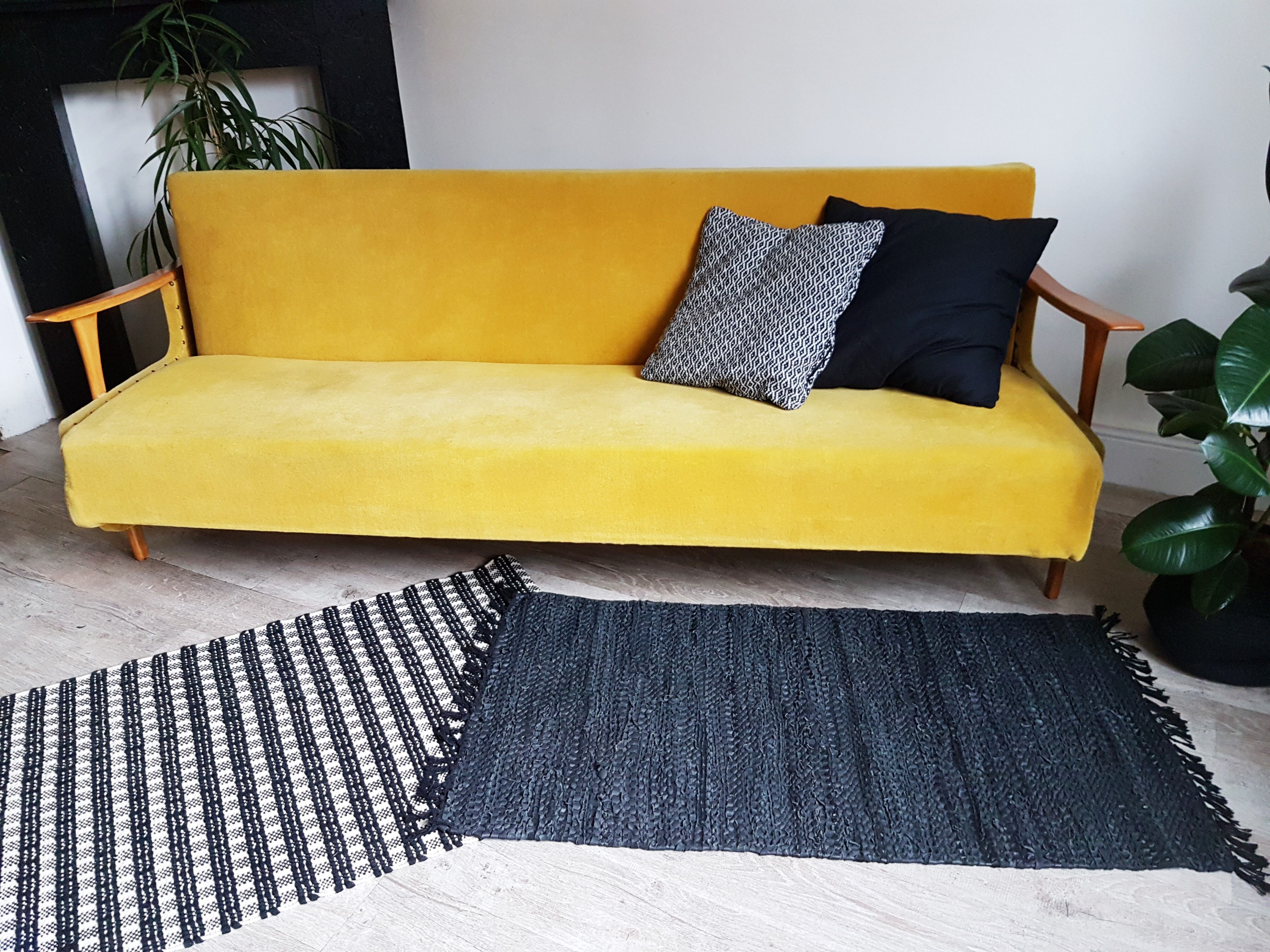 Banquette scandinave velours