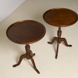 Pair of Mahogany side tables by Anton Kildeberg, Denmark 1960's
