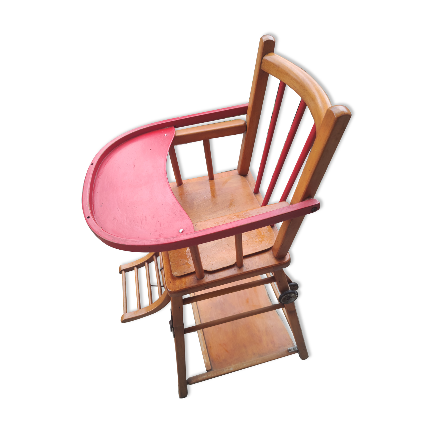 Chaise haute en bois pour bébé ou enfant
