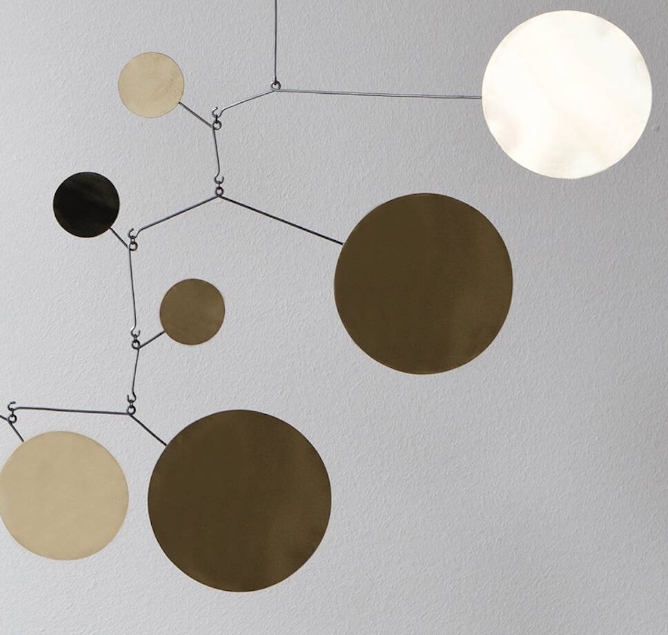 Large Space Age Mobile Brass Sculpture