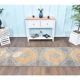 1960s Turkish Hand-Knotted Geometric Runner 80x330