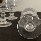 6 digestive glasses made of flanders crystal