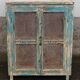 Small pantry buffet in old wood with mesh doors