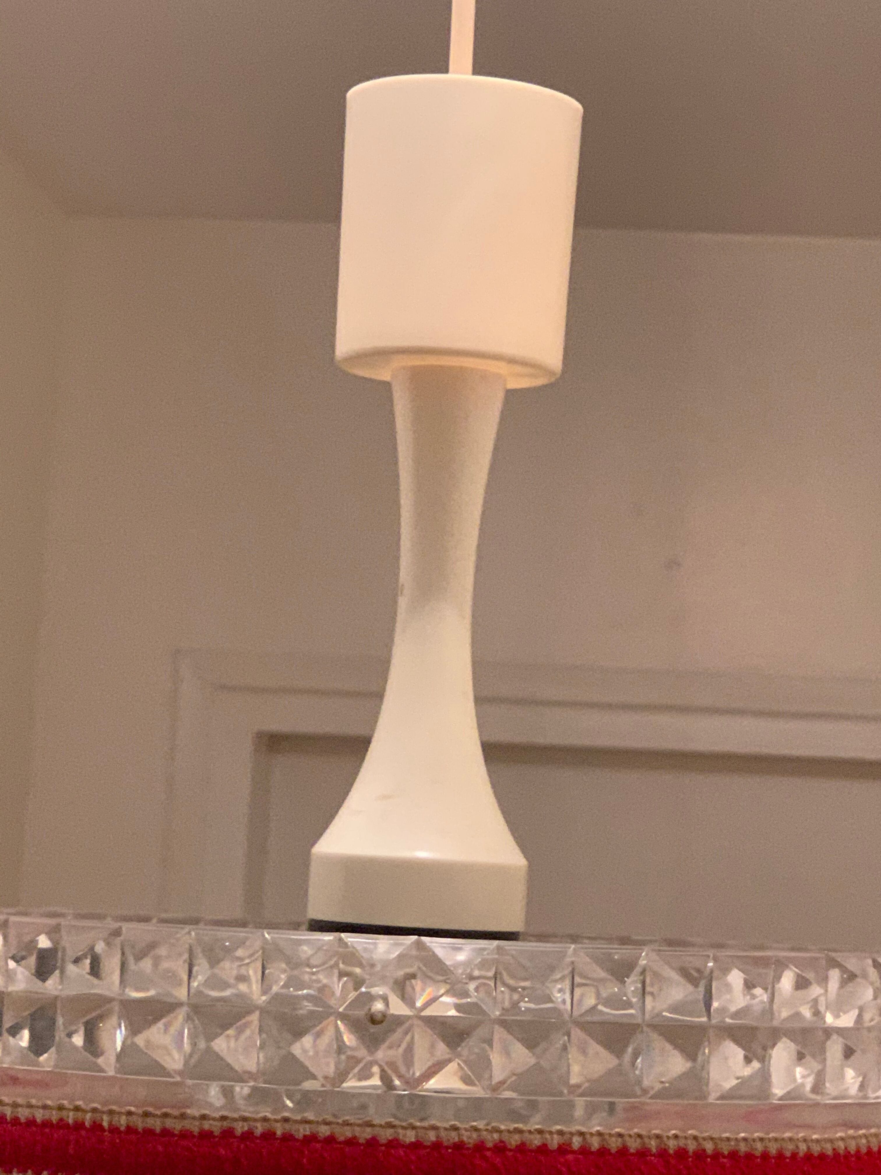 Suspension verre et plexiglas 1970