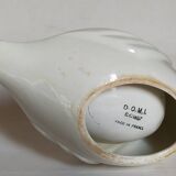Empty pockets bird soap holder white ceramic Art-deco