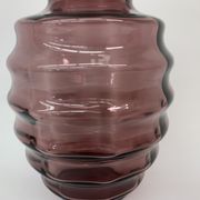 Vase Art déco Doyen en verre violet, années 1930