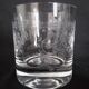 Set of 6 whisky glasses engraved with floral motifs